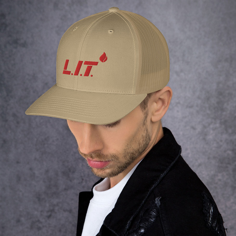 Thumbnail: L.I.T Trucker Cap Red Logo (Available In 13 Color Options)