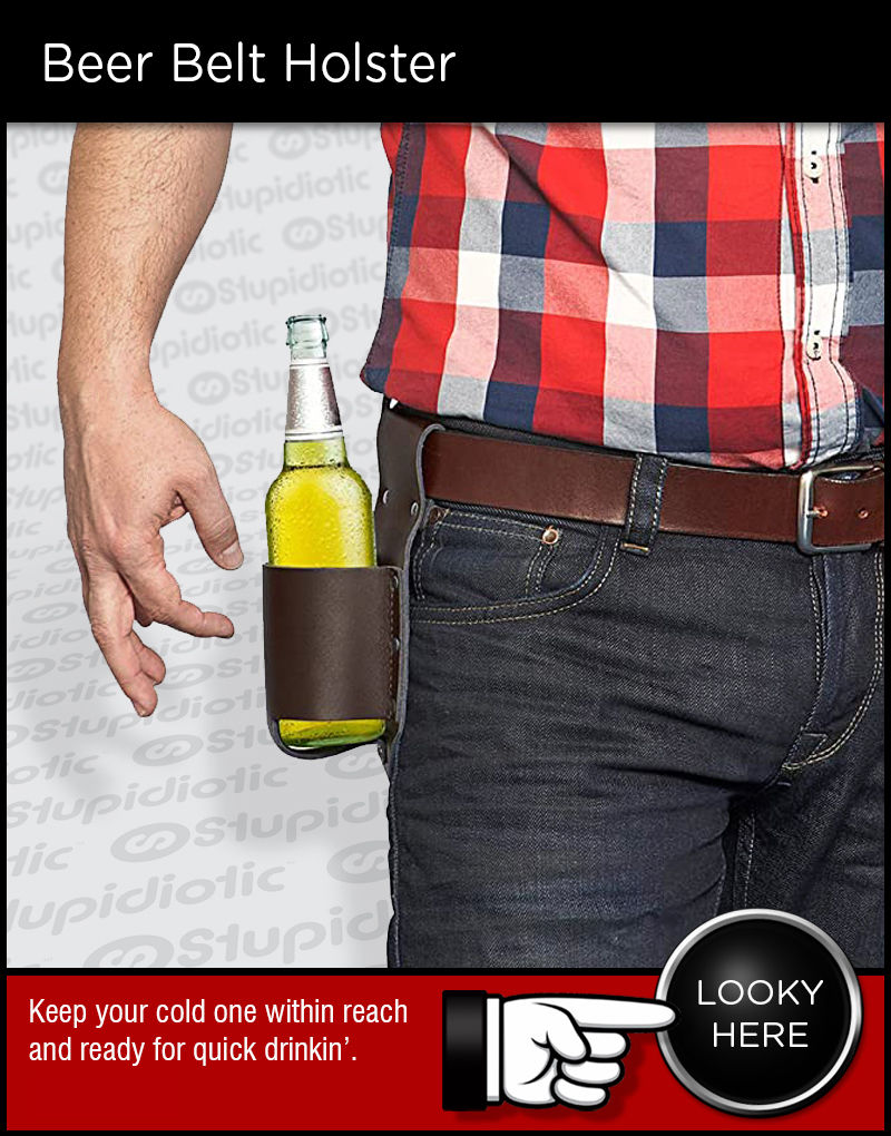novelty belt beer holster drinking strap