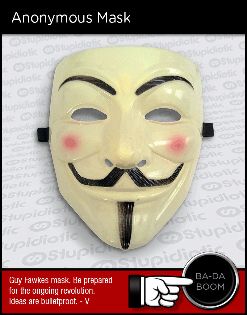Guy Fawkes Vendetta mask revolt