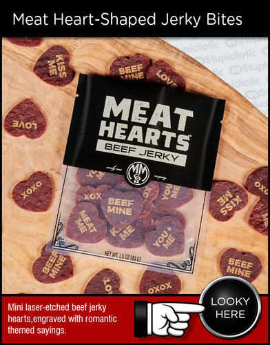 Meat Heart-Shaped Jerky Bites | stupidiotic 2021