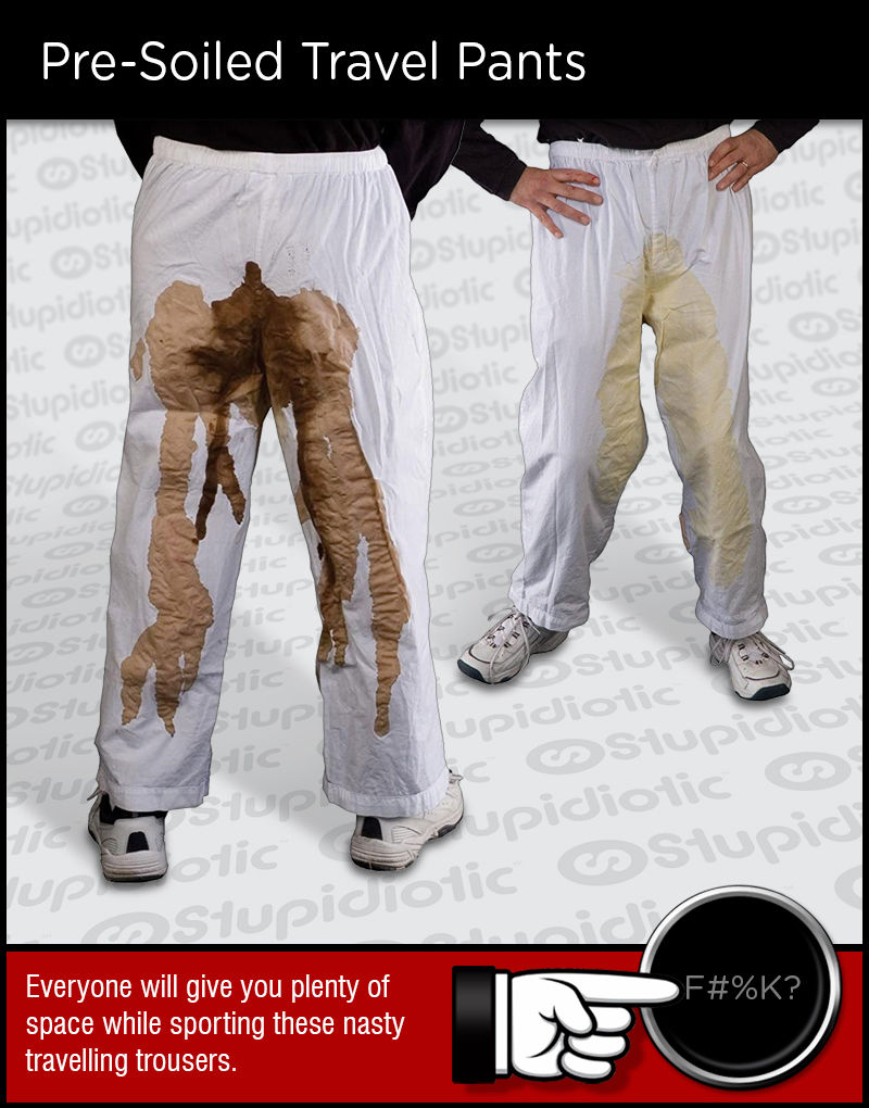 Pre-Soiled Piss Shit Travel Pants