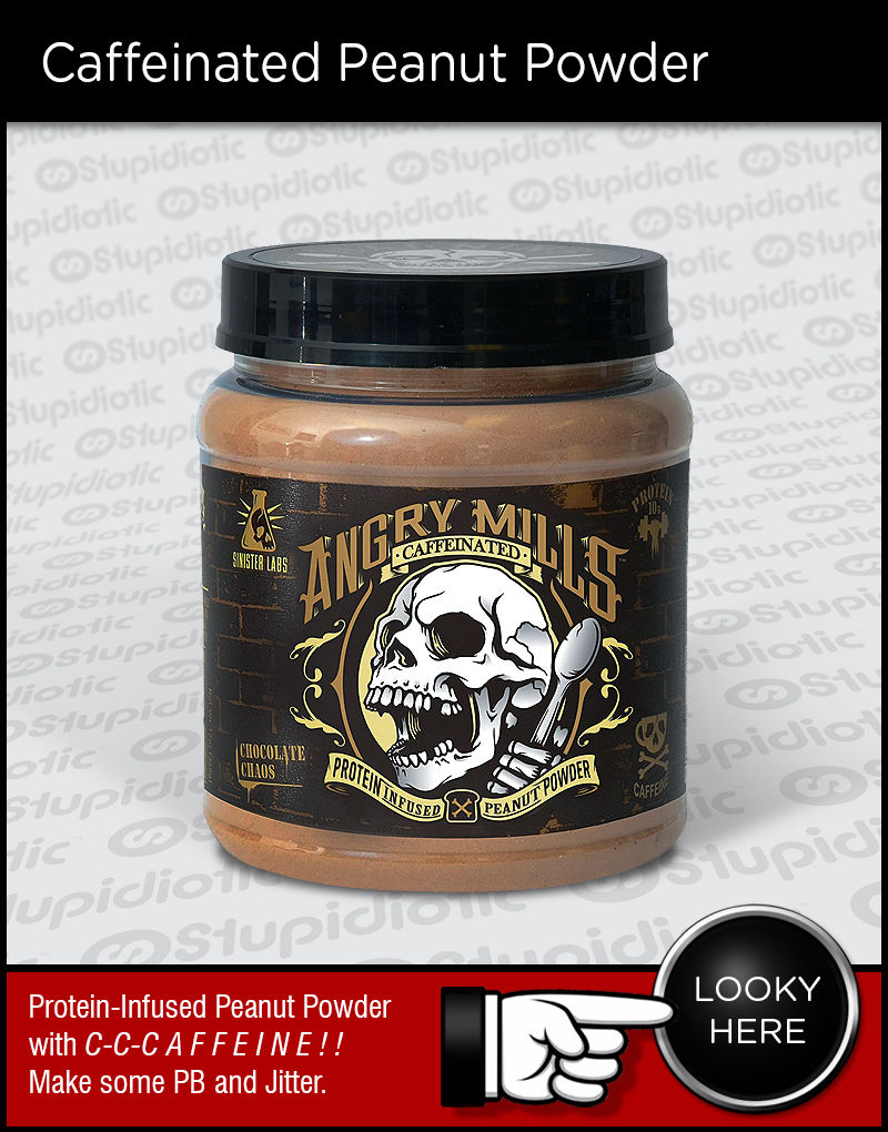 Angry Mill Caffeinated Protein Peanut Powder