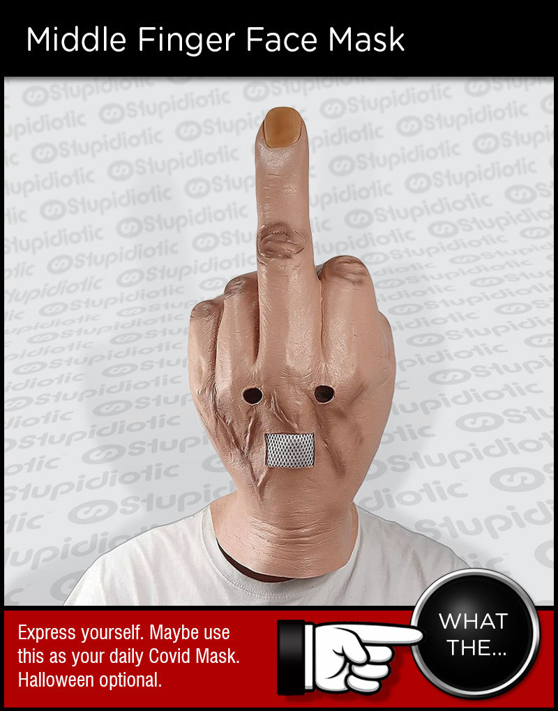 Middle Finger Face Mask