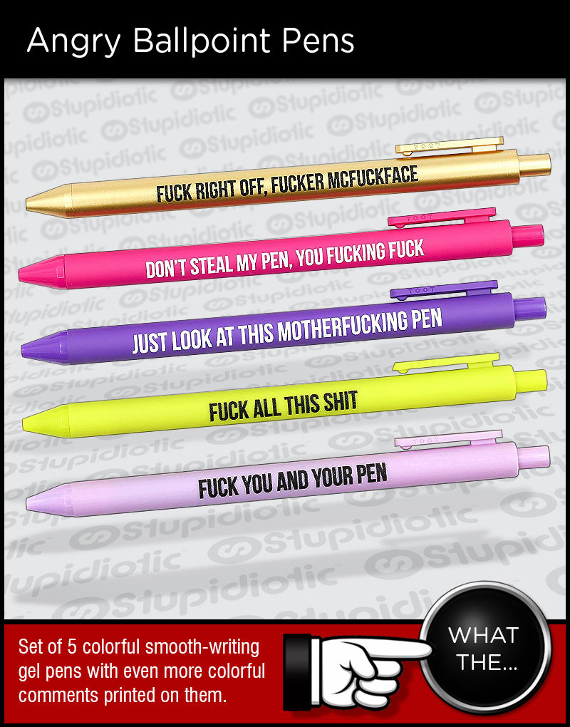 Angry Fucking Ballpoint Pens
