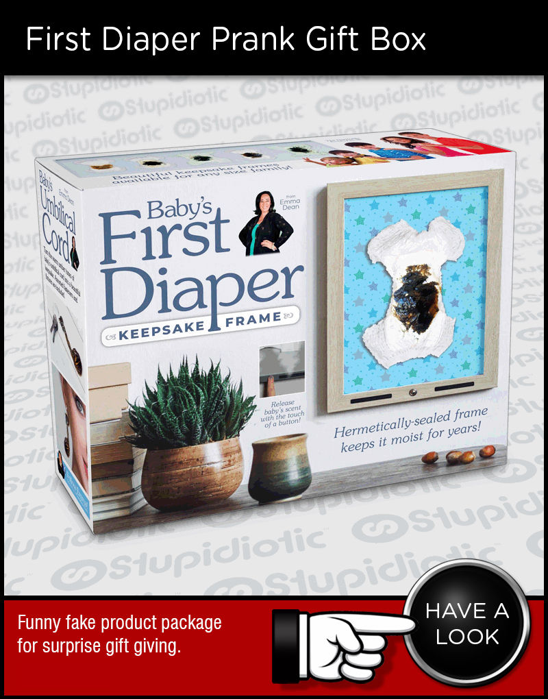 Baby's First Dirty Diaper Prank Gift Box