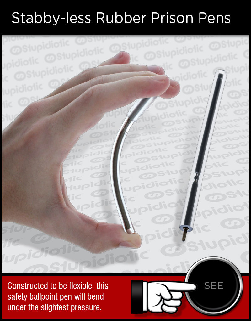 Anti-Stabby Rubber Flexible Ballpoint Pen