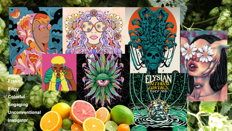 Mortal Bloom Branding Development Mood Board