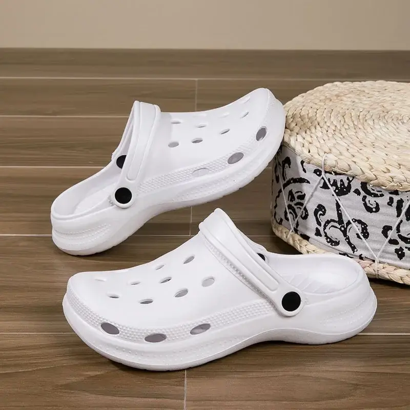 Thumbnail: Plus Size 36-48 Summer Slippers Comfortable Men Clogs Lightweight Anti Slip
