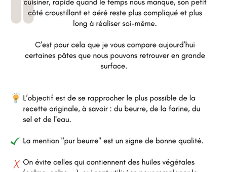            Comparatif de pâtes feuilletées industrielles !