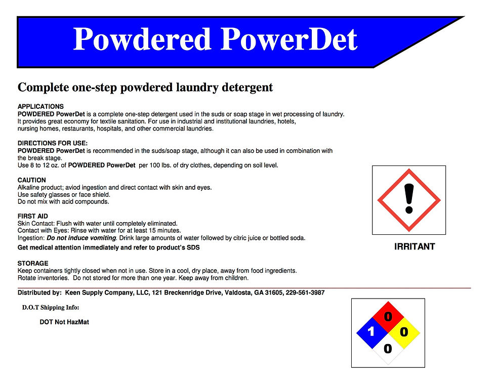 POWDERED POWER-DET