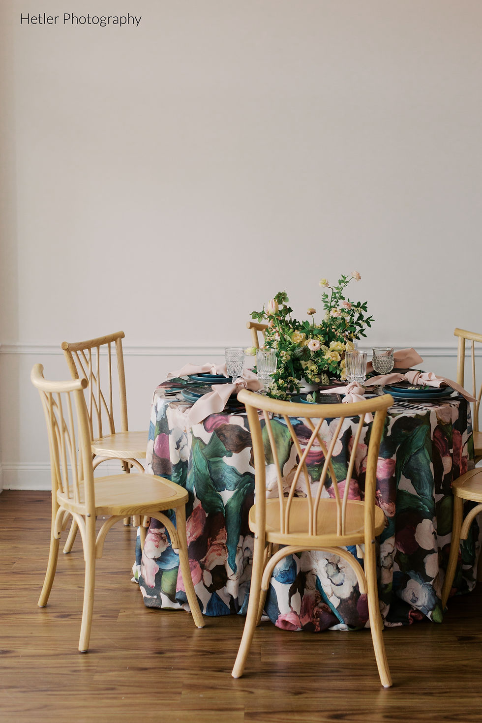 Thumbnail: Natural Light wood will cross chair rental in Michigan for wedding reception, private event or party