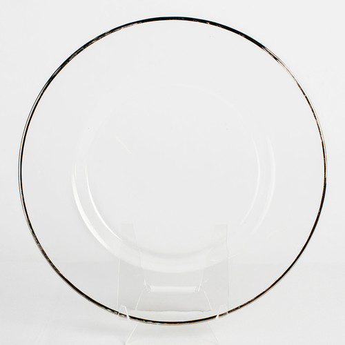 Silver Rim Glass Charger Rental Special Occasions Grand Rapids