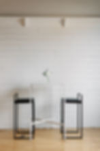 Thumbnail: Tall bar table with white marble top for rent near me in West Michigan, East Lansing, Ann Arbor, Detroit