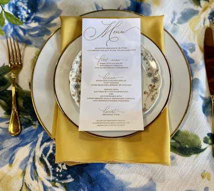 rent yellow napkins, linens and tables for events, parties and weddings in grand rapids, detroit, grand blanc, lansing