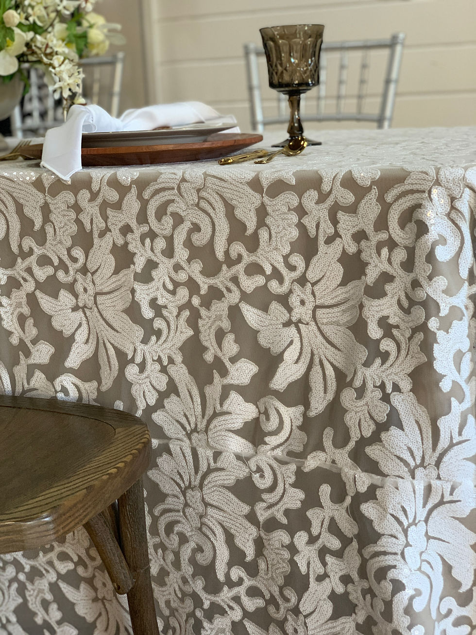 Thumbnail: Luxury wedding event table decor michigan