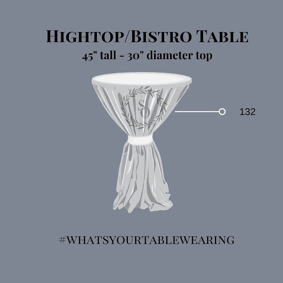Thumbnail: Tall cocktail bistro table rental for wedding, corporate or home event Grand Rapids, Grand Blanc and Traverse City Michigan