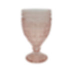 Blush Pink Glass Goblet Rental for wedding near me in Michigan