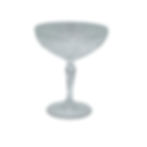 Clear Glass Crystal Cut Coupe Champagne Glasses rental in Michigan