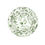 Thumbnail: Green and white Bloom floral leaf table setting plates for rent