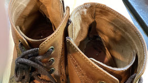 ワークブーツカウンター補修