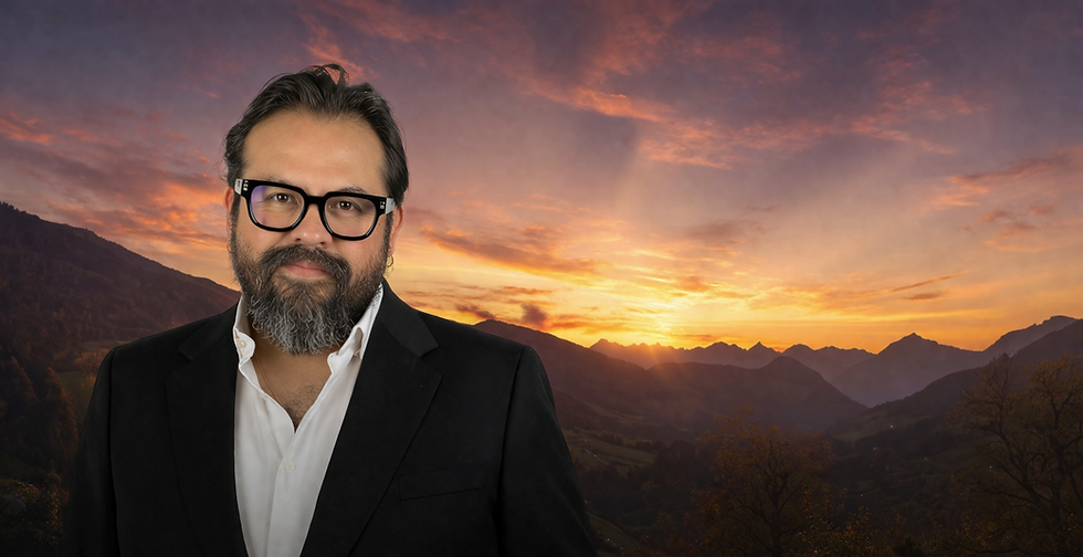 Sección principal de la página con Ángel Hernández Durán y el título “Solo soy el mensajero”, introduciendo su blog personal y espacio de reflexión.