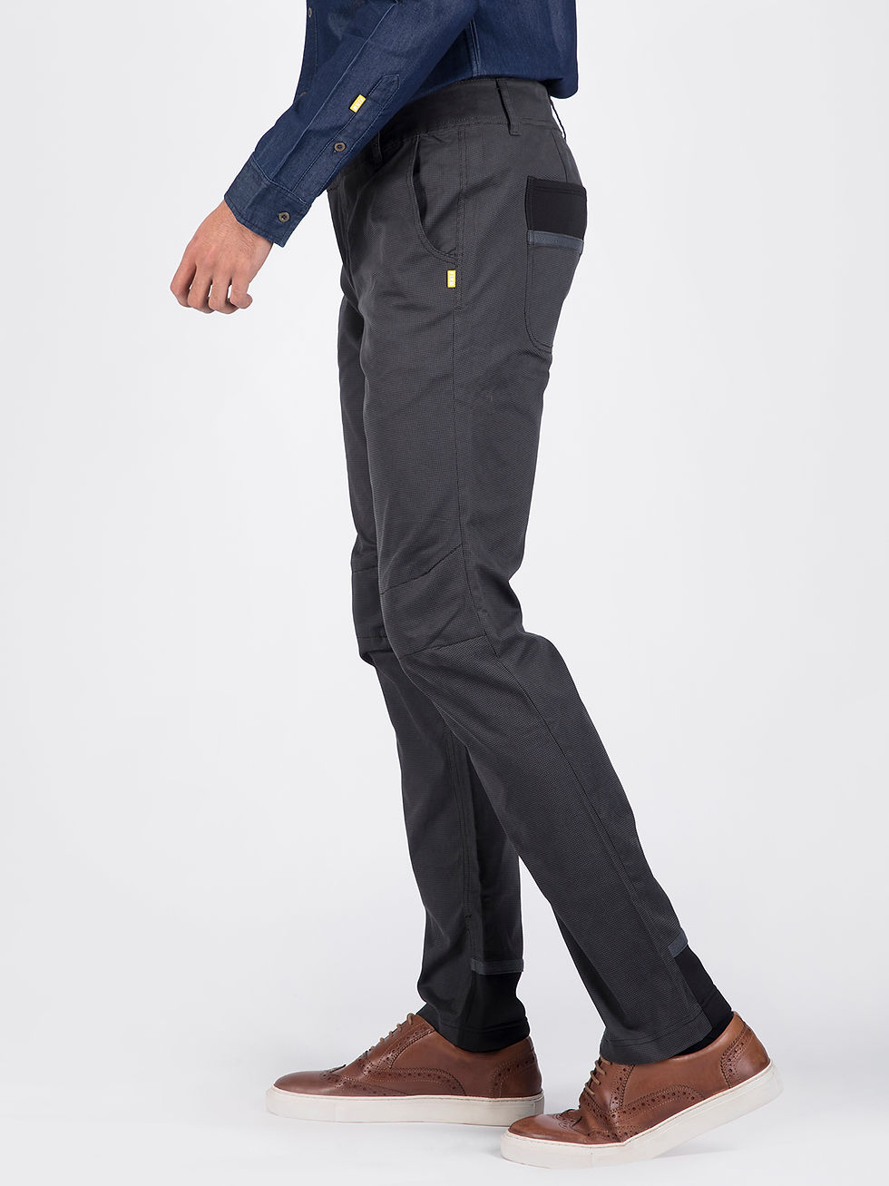Thumbnail: Grey Narrow 3D Fit Utility Trouser