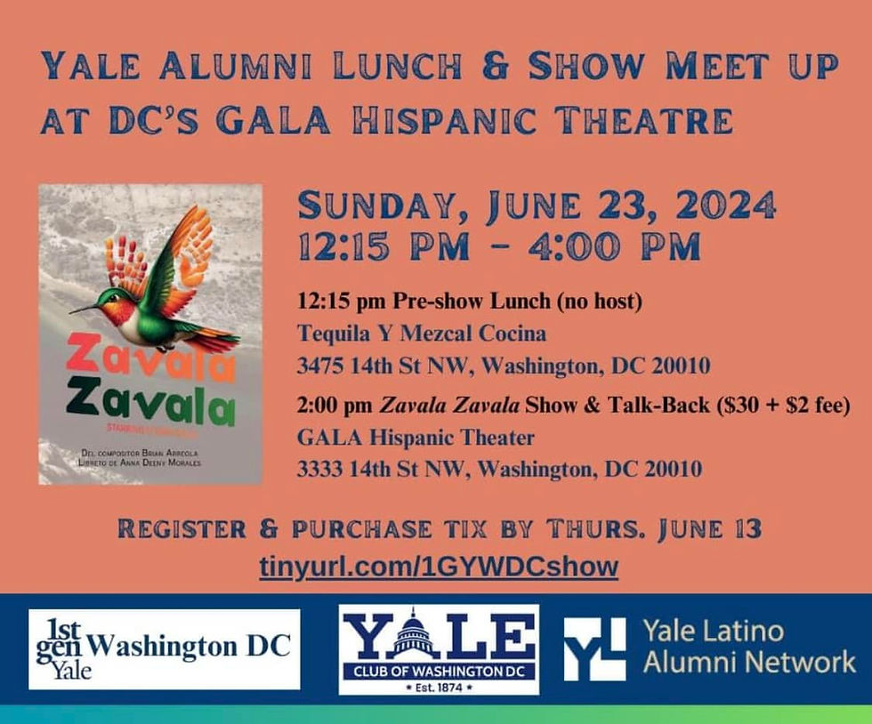 Yale Alumni Lunch & Show Meet Up at DC's GALA Hispanic Theatre