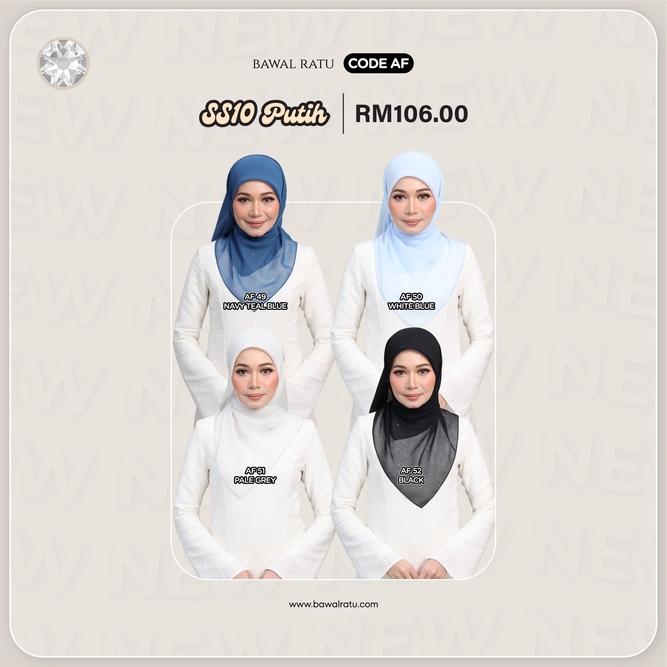 SS 10 PUTIH CODE AF49-52