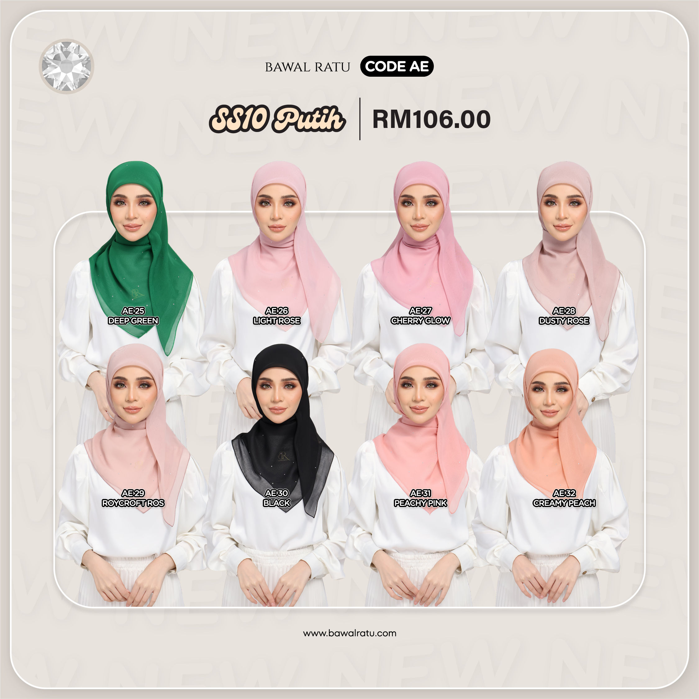 SS 10 PUTIH CODE AE25-32