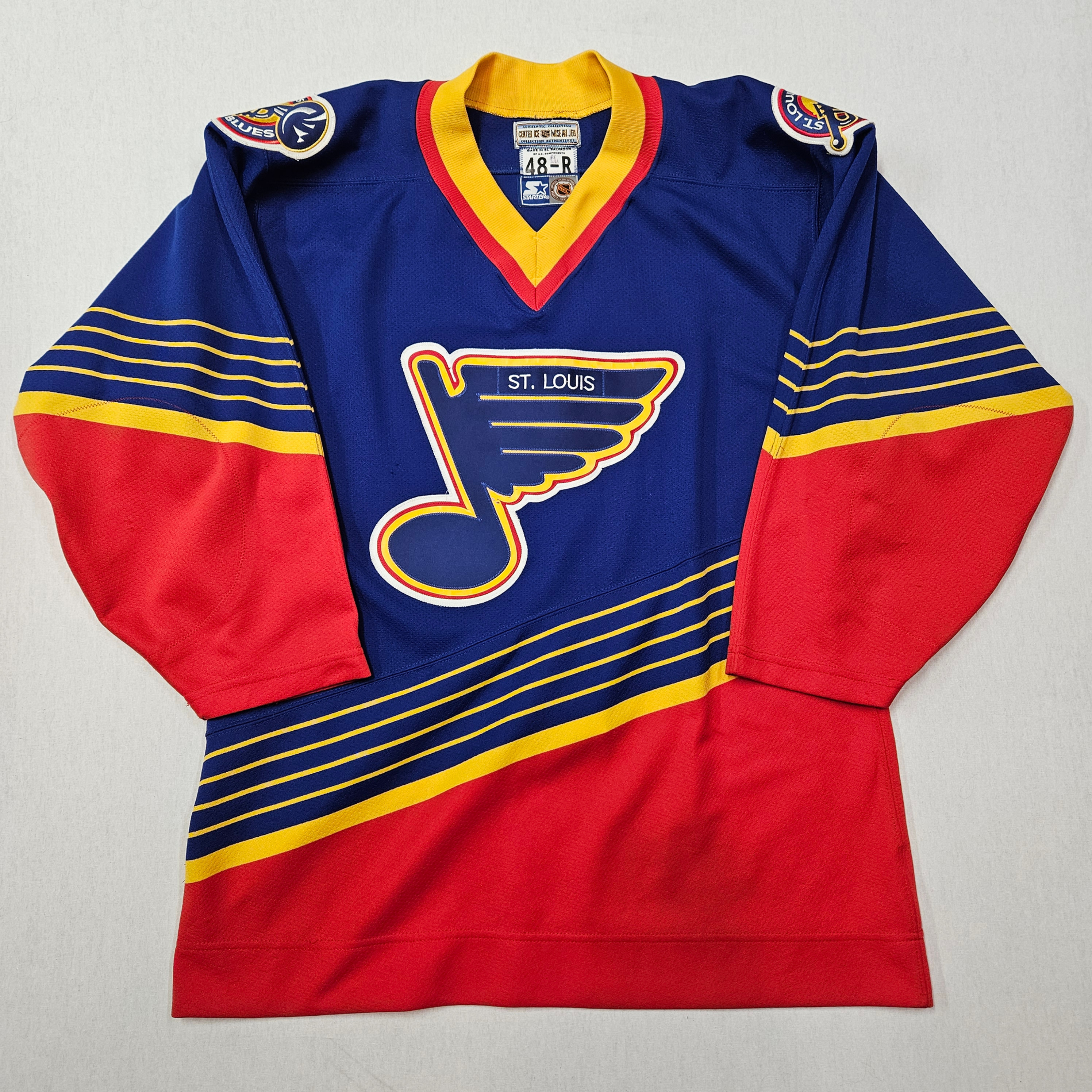 St. Louis Blues Starter '90s Trumpet Blue Road Authentic Jersey
