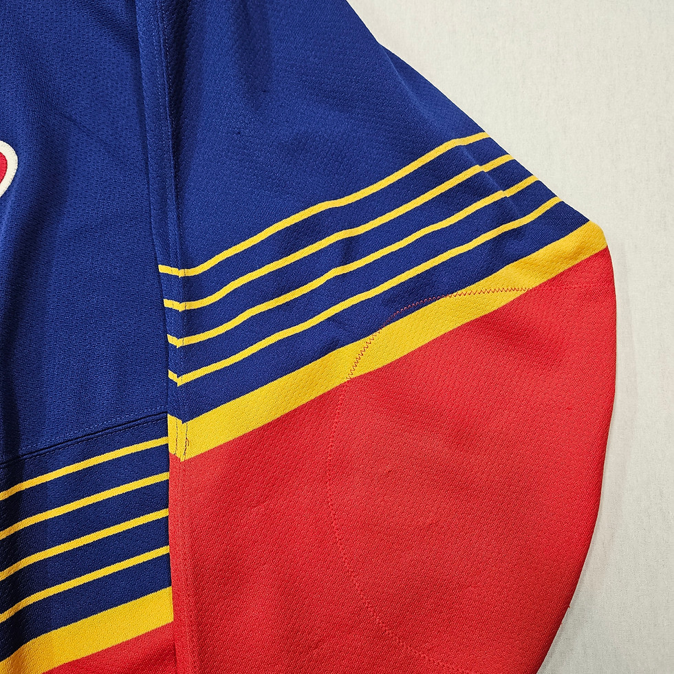 Thumbnail: St. Louis Blues Starter '90s Trumpet Blue Road Authentic Jersey