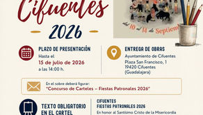BASES DEL CONCURSO DE CARTELES
FIESTAS PATRONALES DE CIFUENTES 2026