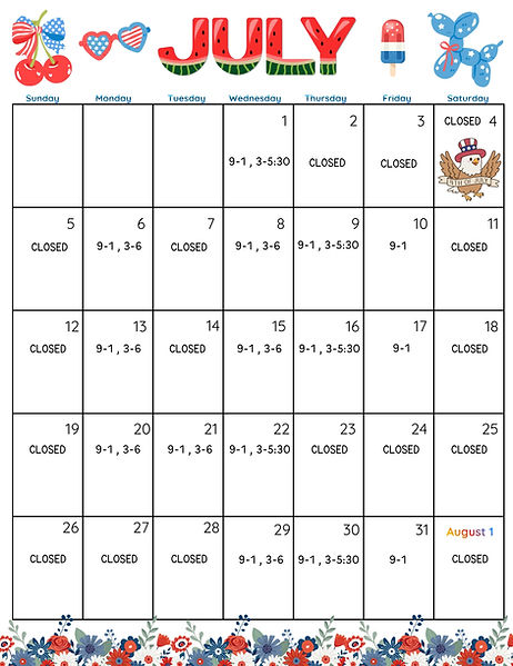 July 2026 calendar