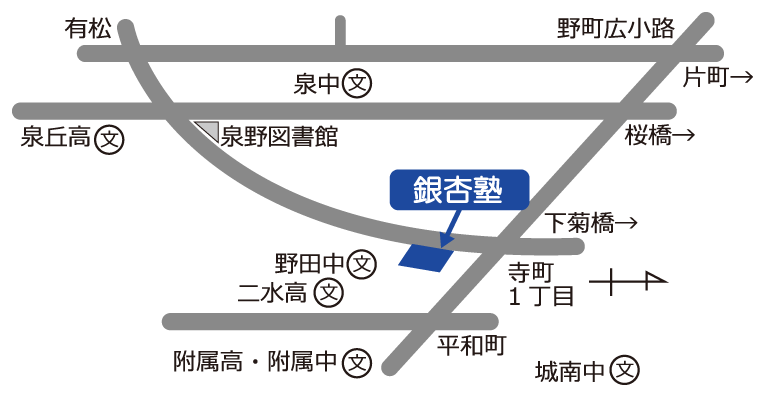 銀杏塾地図