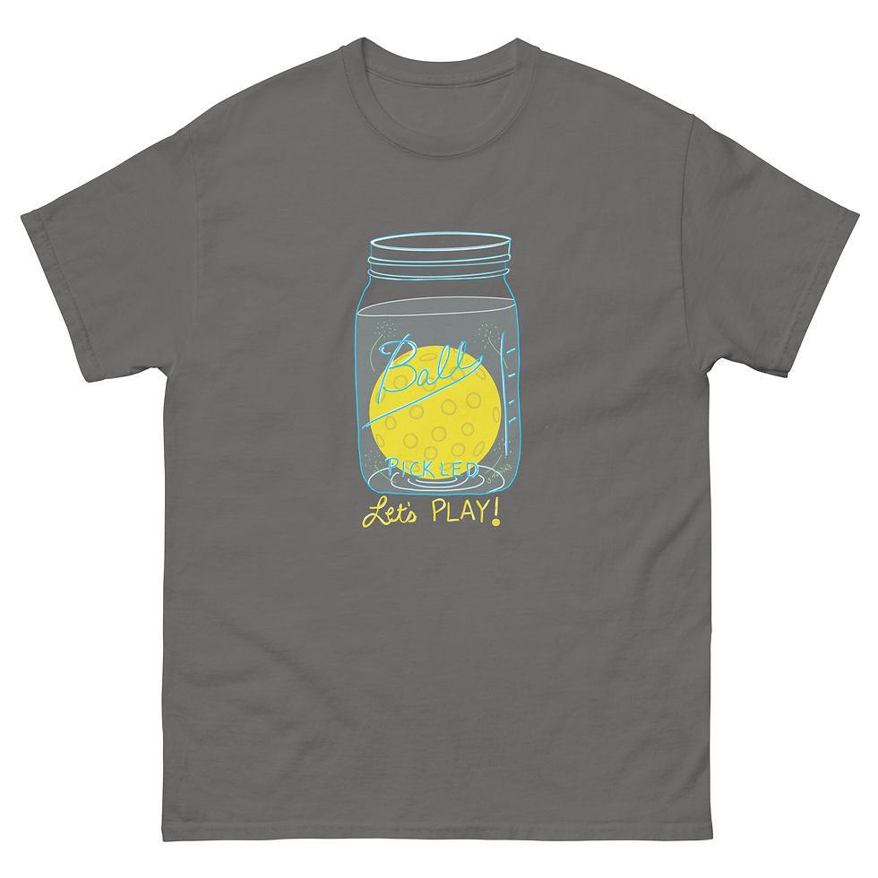 Thumbnail: Pickled Pickle Ball -- Let's Play Unisex classic tee
