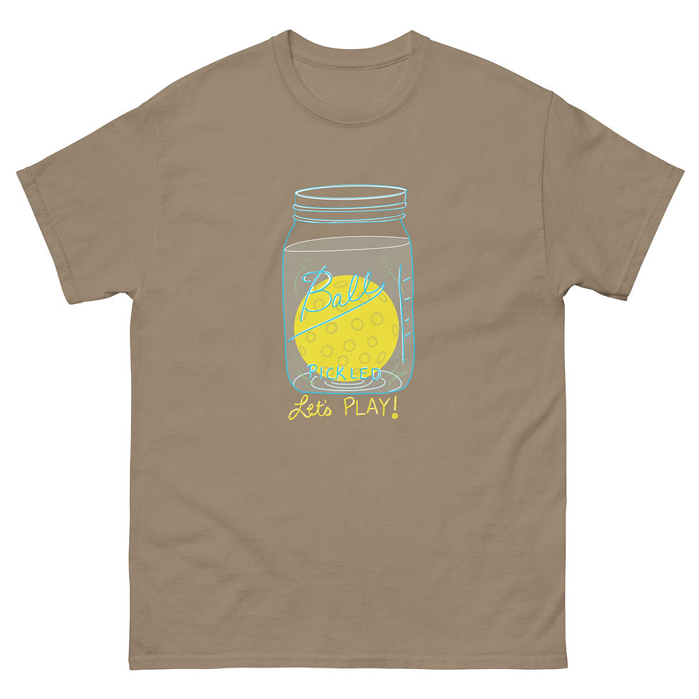 Thumbnail: Pickled Pickle Ball -- Let's Play Unisex classic tee