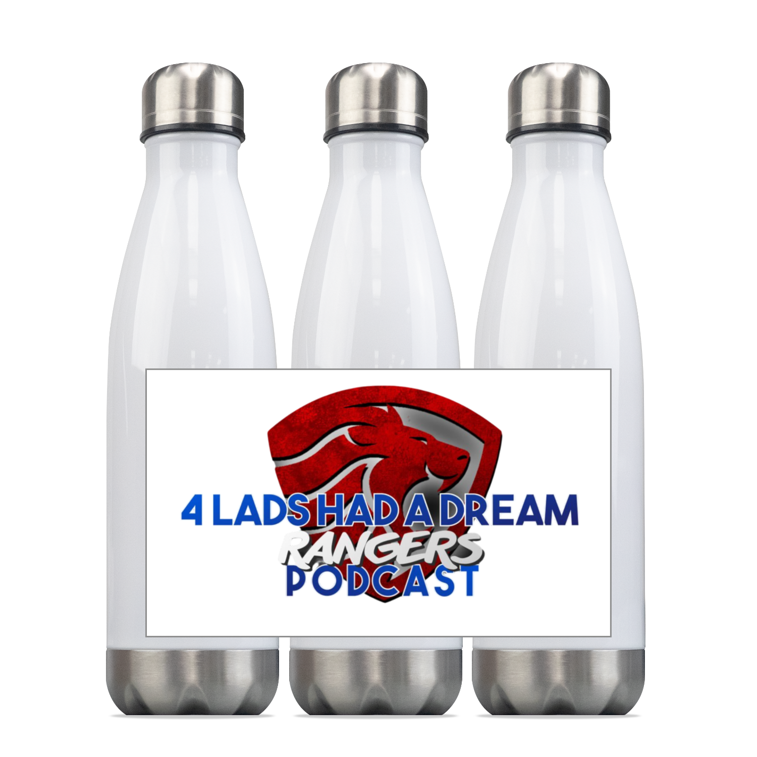 4 Lads Blog Stainless Steel Water Bottle