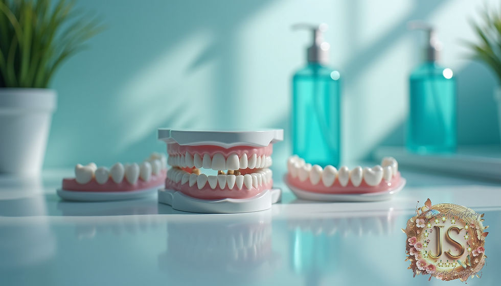 Wide angle view of orthodontic supplies