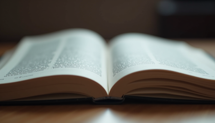 Close-up view of a book open to a chapter on de-escalation techniques