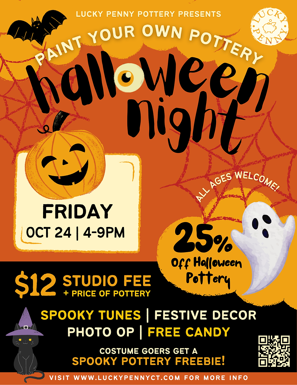 Paint Your Own Pottery Halloween Night!