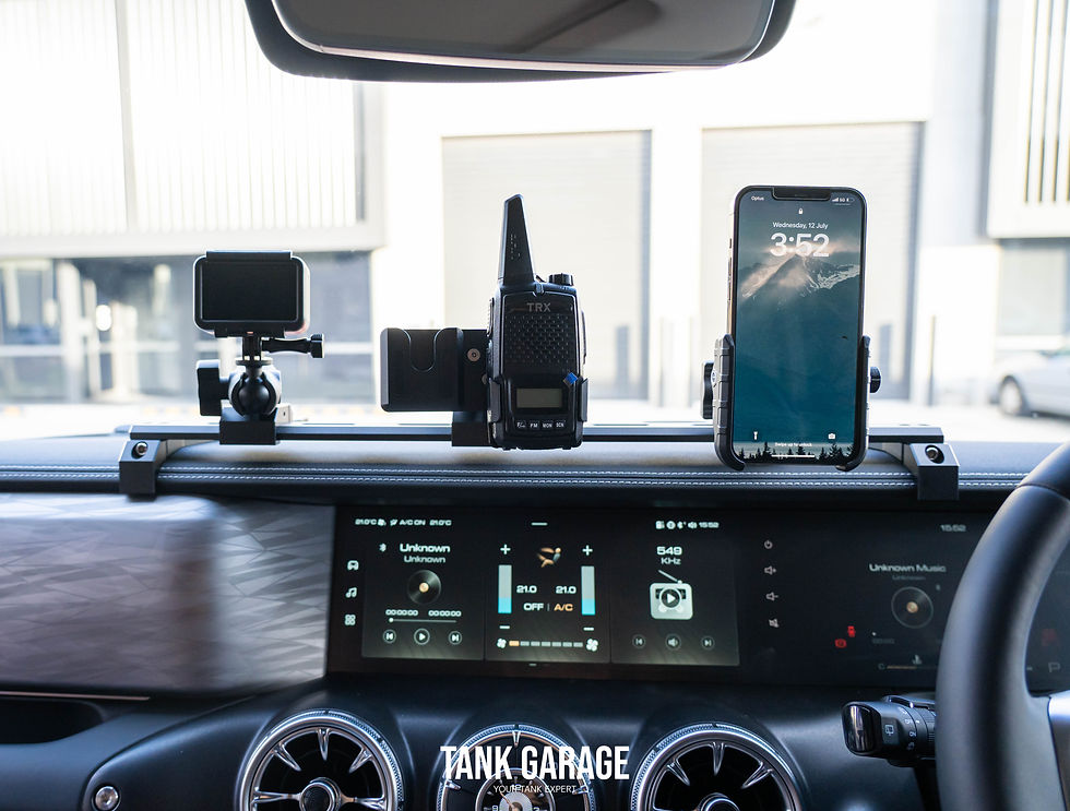 Tank300 aluminium dash rack