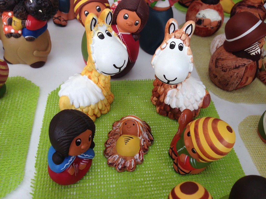 Presepe tradizionale della sierra con llamitas