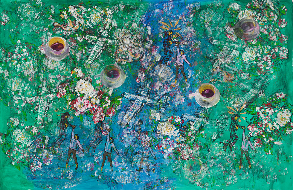 042 옥상에서 커피를 마시며 꾼 꿈 200호 oil on canvas 2017.jpg