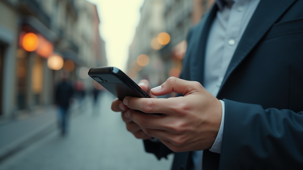 Primer plano de un boleto de autobús digital en un teléfono móvil