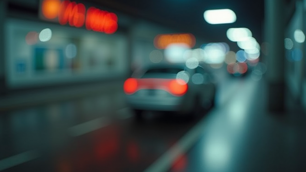 Primer plano de mano sosteniendo boleto de autobús con fondo de terminal
