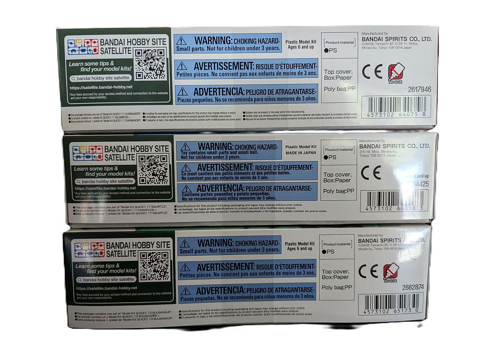 Thumbnail: Pokemon Model Kit - Starters Bundle Gen 1