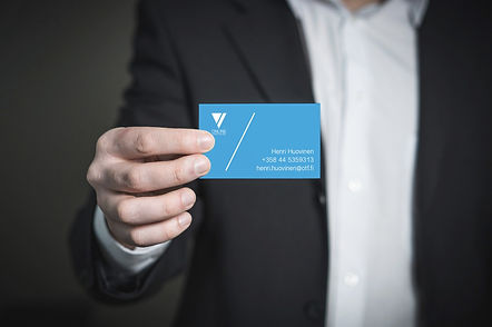Käyntikorttien suunnittelu Online Trade Finland