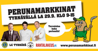 28. Perunamarkkinat Tyrnävällä 29.9.2018