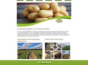 Nettisivuja ja siemenperunaa | Finpom Oy:n sivu-uudistus