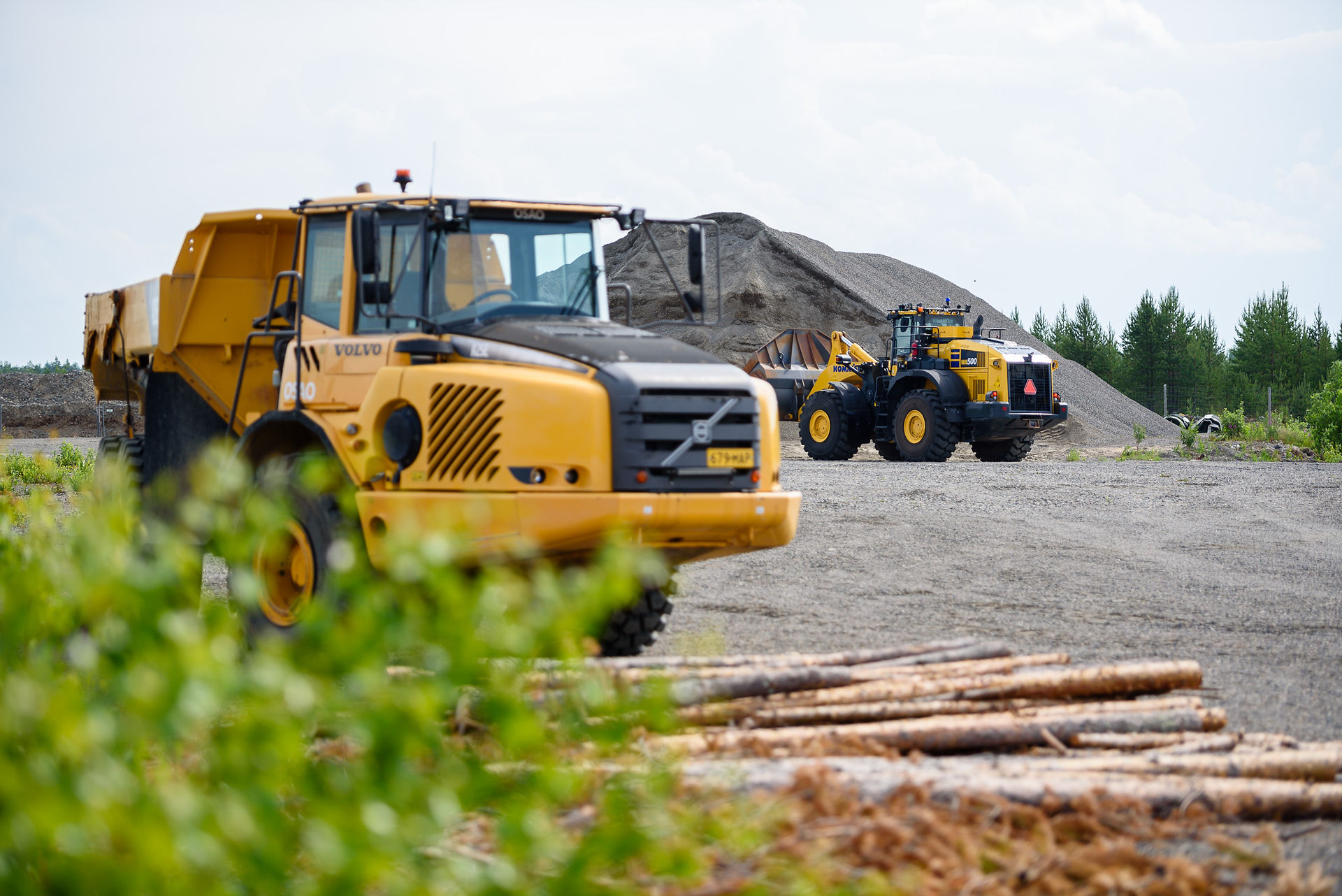 Komatsu working as a supervised autonomous machine